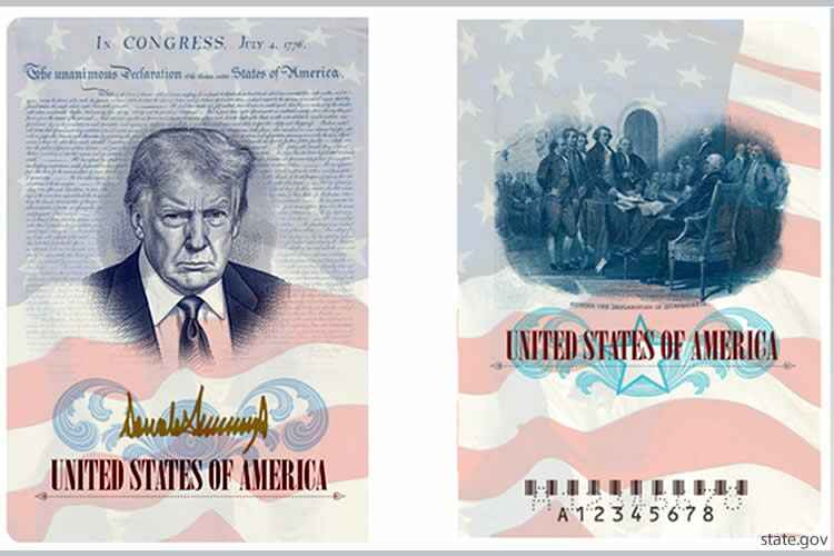 Лицо Трампа появится на американском паспорте